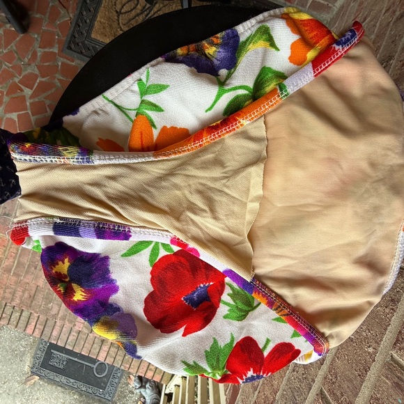 Floral vintage 80s Illusions by Cole Bikini Set. - Picture 9 of 9